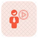 Man Player Player Play Icon