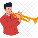 Man Playing Trumpet Icon