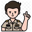 Man pointing  Icon