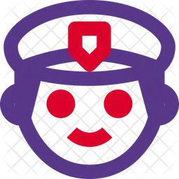 Man Police Emoji Icon
