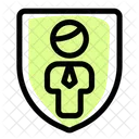 Man Protect Employee Protection User Protection Icon