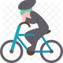 Man Riding Cycle  Icon