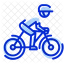 Bike Man Mountains Icon