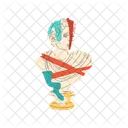 Apollo Plaster Bust Icon