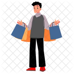 Man Shopping  Icon