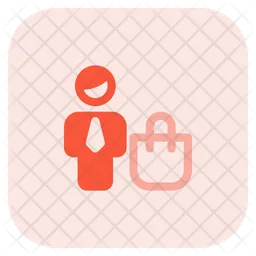 Man Shopping Bag  Icon