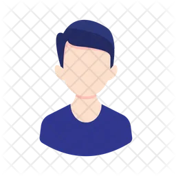 Man Short Hair Avatar  Icon