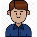Man Short Hair Avatar Icon