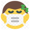 Man Sleeping Emoji With Face Mask Emoji Icon