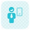 Man Smartphone Mobile Account Account Icon