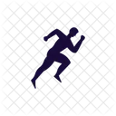 Silhouette Man Runner Icon