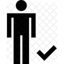 Man Stick Accepted  Icon
