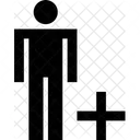 Man Stick Add  Icon