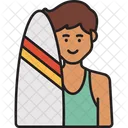 Man Surfer  Icon