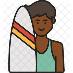 Man Surfer  Icon
