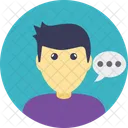 Chat Bubble Avatar Icon