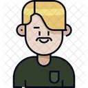Man Avatar Mustache Icon