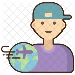 Man Traveler  Icon