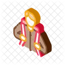 Man Traveler Backpack Icon