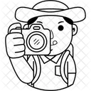 Vacation Travel Man Icon