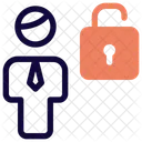 Man Unlocked Unlocked User Unsecure User Icon