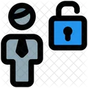 Man Unlocked Unlocked User Unsecure User Icon