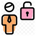 Man Unlocked Unlocked User Unsecure User Icon