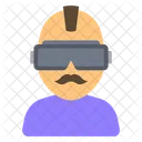 People Avatar With VR Gadget Icon