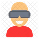 People Avatar With VR Gadget Icon