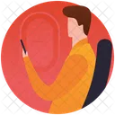 Tourist Using Phone Smartphone User Icon