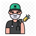 Man Vaccination  Icon