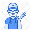 Man Vaccination Paramedic Avatar Icon