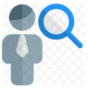 Man View Search User Find User Icon