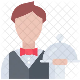 Man Waiter  Icon