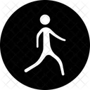 Man Walking Pedestriansign Walkwaysymbol Icon