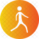 Man Walking Pedestriansign Walkwaysymbol Icon