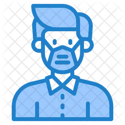 Man Waring Mask  Icon