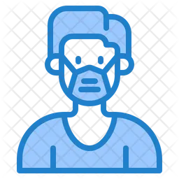 Man Waring Mask  Icon