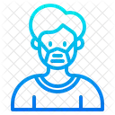 Man Waring Mask  Icon