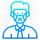 Man Waring Mask  Icon