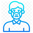 Man Waring Mask  Icon