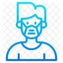 Man Waring Mask  Icon