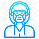 Man Waring Mask  Icon