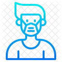 Man Waring Mask  Icon