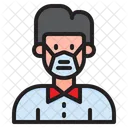 Man Waring Mask Icon