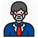 Man Waring Mask  Icon