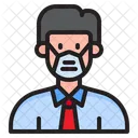 Man Waring Mask  Icon