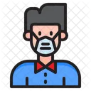 Man Waring Mask  Icon