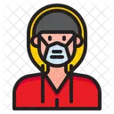 Man Waring Mask  Icon