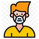 Man Waring Mask  Icon